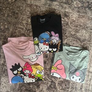 Hot Topic Pink Hello Kitty & Friends Tee